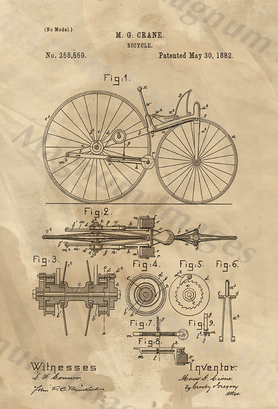 MG Crane-Bicycle-1882 US258559-Vin1