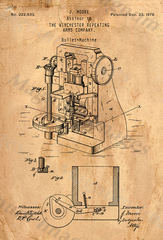 Winchester, J Moore-Amo Machine 1879 US222933-Vin1