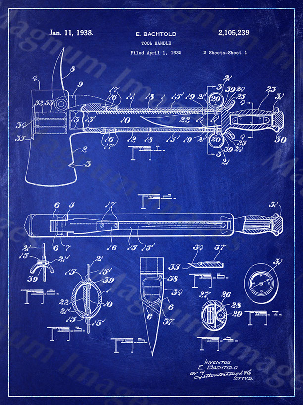 E Bachtold- Tool Axe-1938 US2105239-BP1