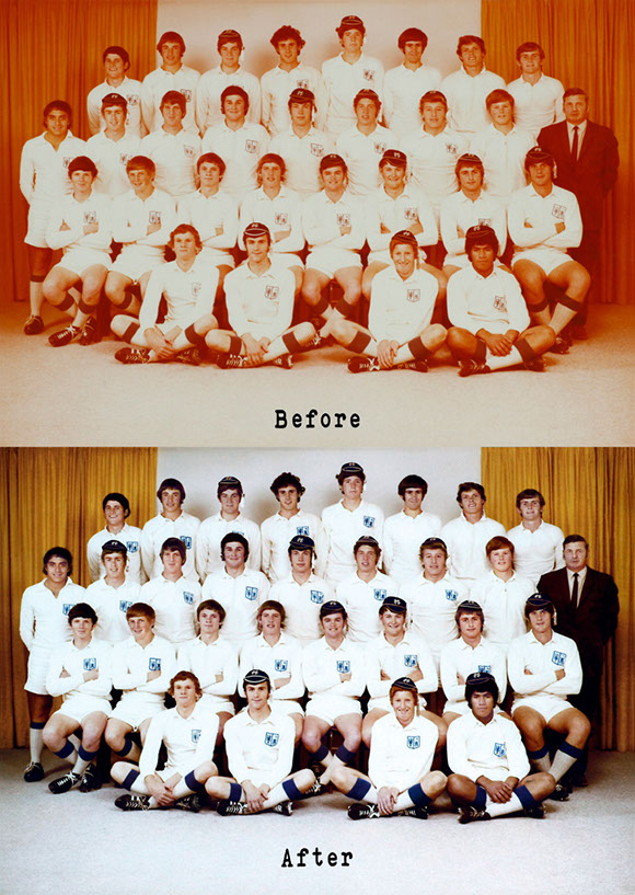 PNBHS 1971 1st XV Before & After