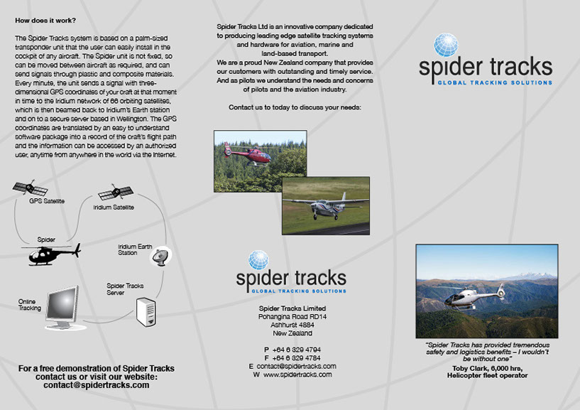 Spider Tracks Brochure