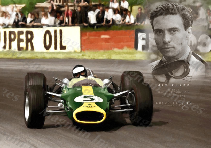 Jim Clark-Lotus 49-Silverstone 1967-2